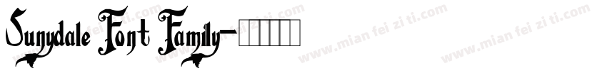 Sunydale Font Family字体转换